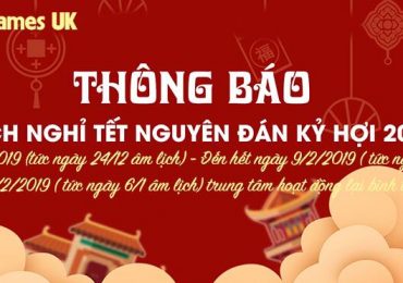 THÔNG BÁO NGHỈ TẾT NGUYÊN ĐÁN 2019