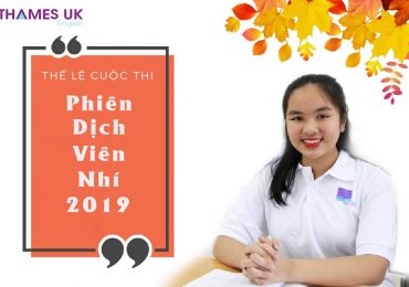 THỂ LỆ CUỘC THI PHIÊN DỊCH VIÊN NHÍ 2019