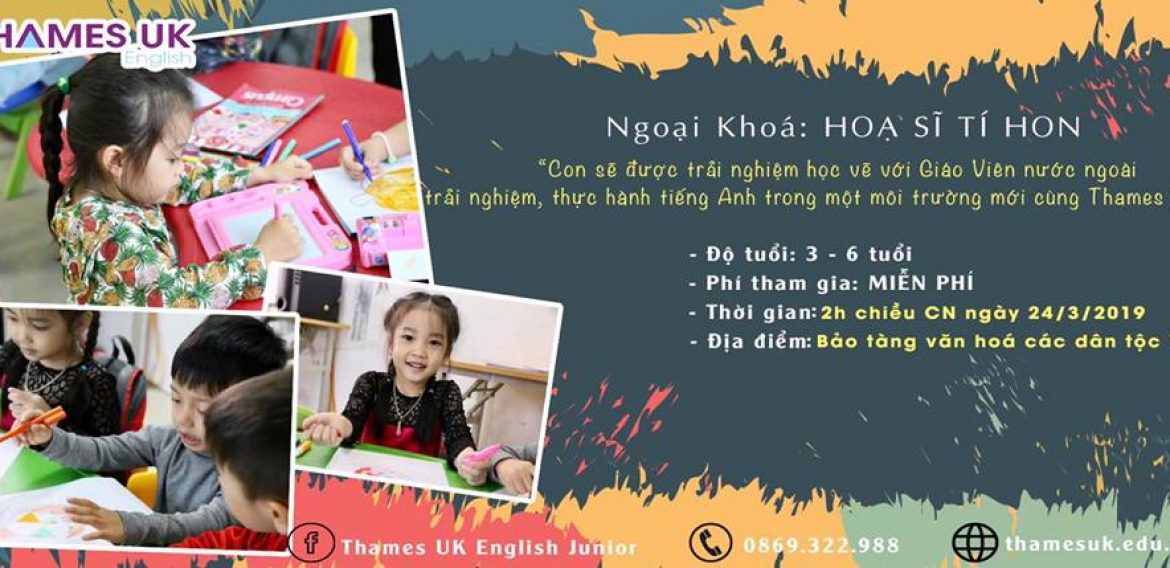 TẶNG NGAY 30 Voucher tham gia Ngoại Khoá MIỄN PHÍ “ HOẠ SĨ TÍ HON”